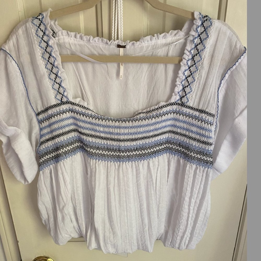 Free People Cropped Shirt